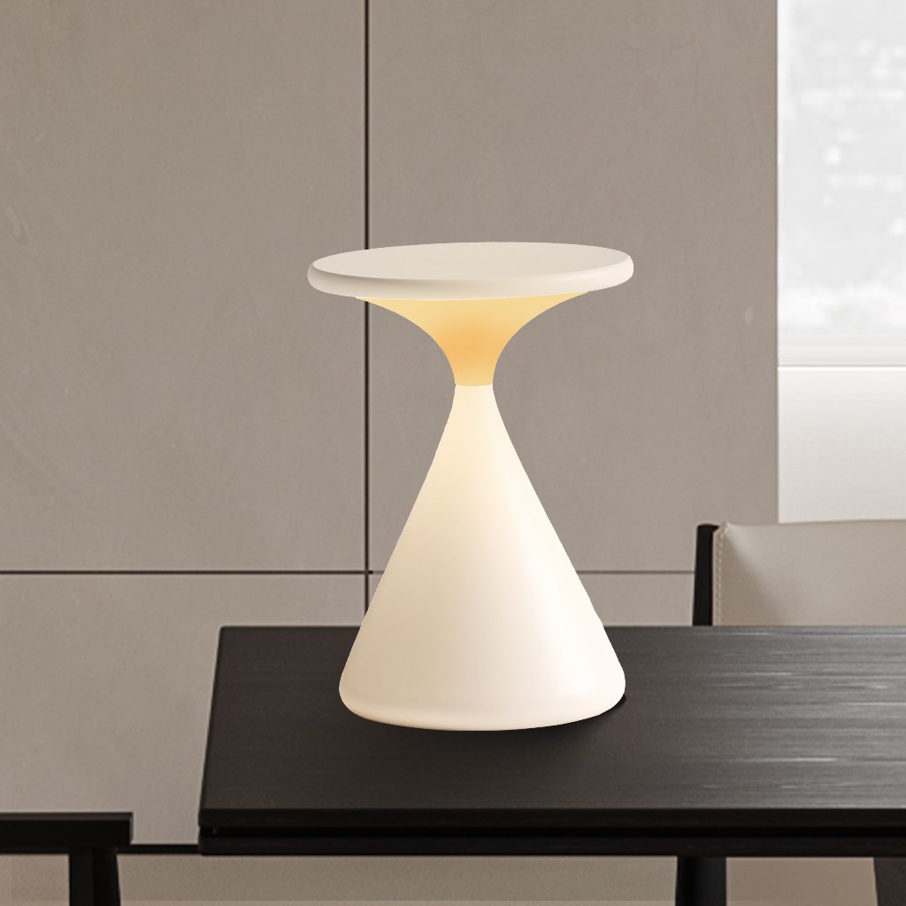 Draadloze Tafellamp in Zandloper Vorm – Stijlvolle Verlichting voor Elk Interieur 0