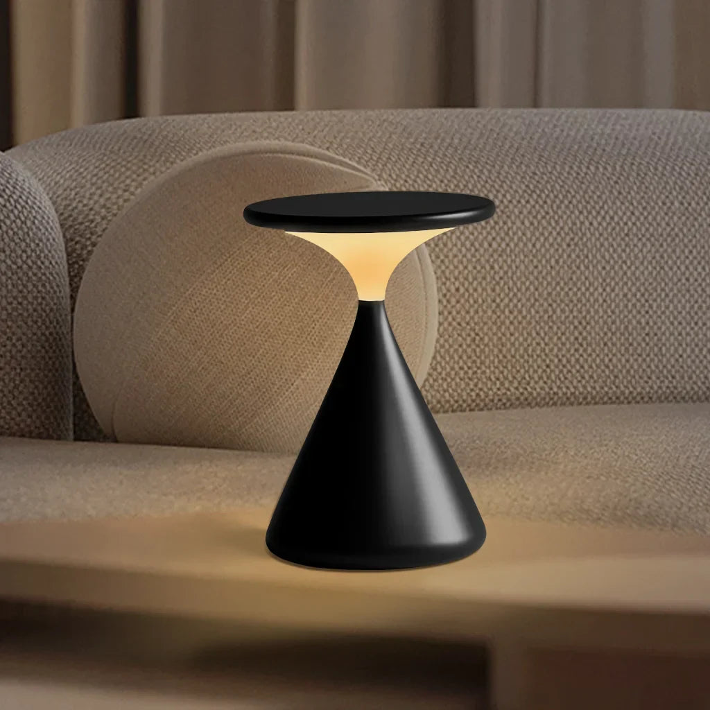 Draadloze Tafellamp in Zandloper Vorm – Stijlvolle Verlichting voor Elk Interieur 3