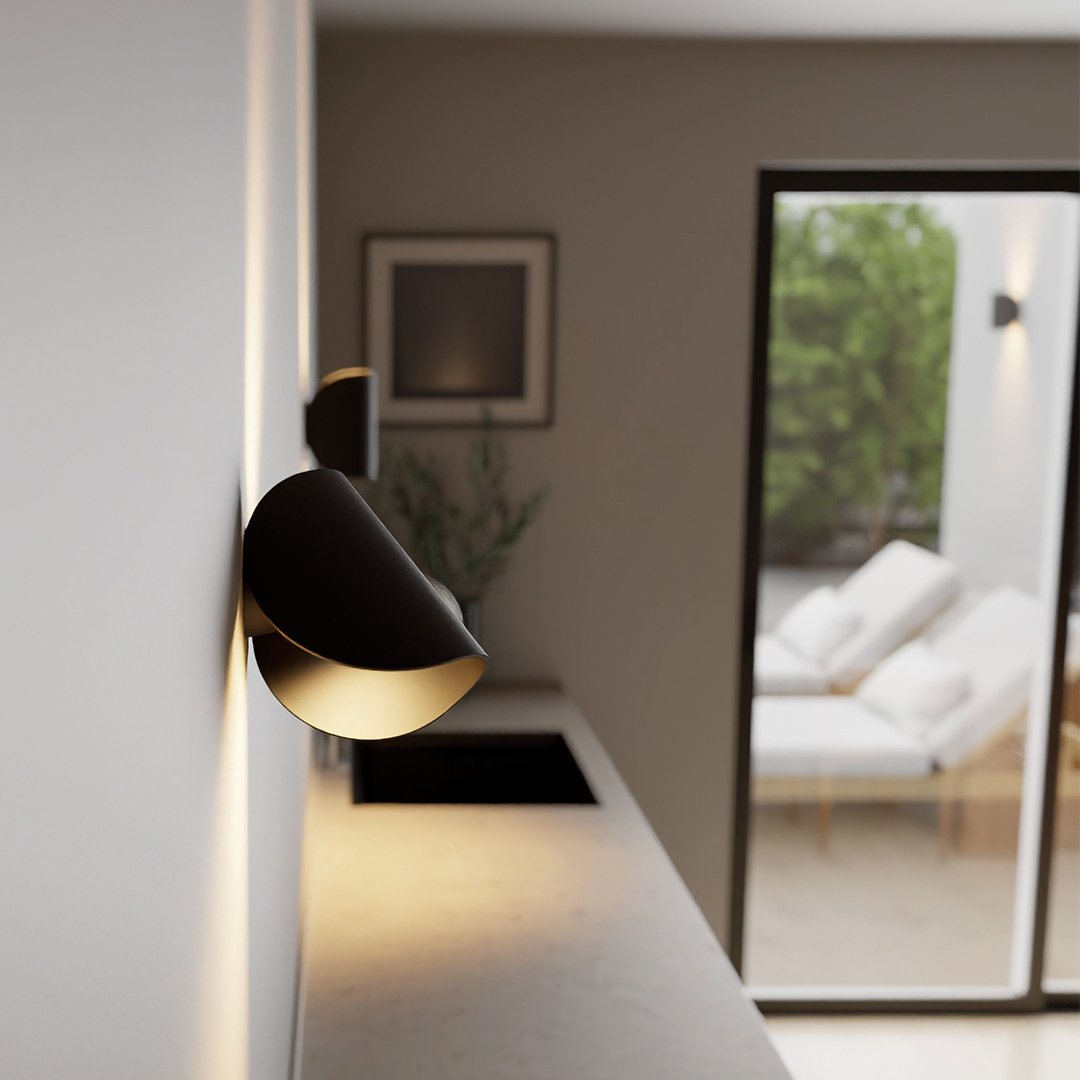 Draaibare Wandlamp met LED Verlichting – Energiezuinige Aluminium Lamp in Zwart 4