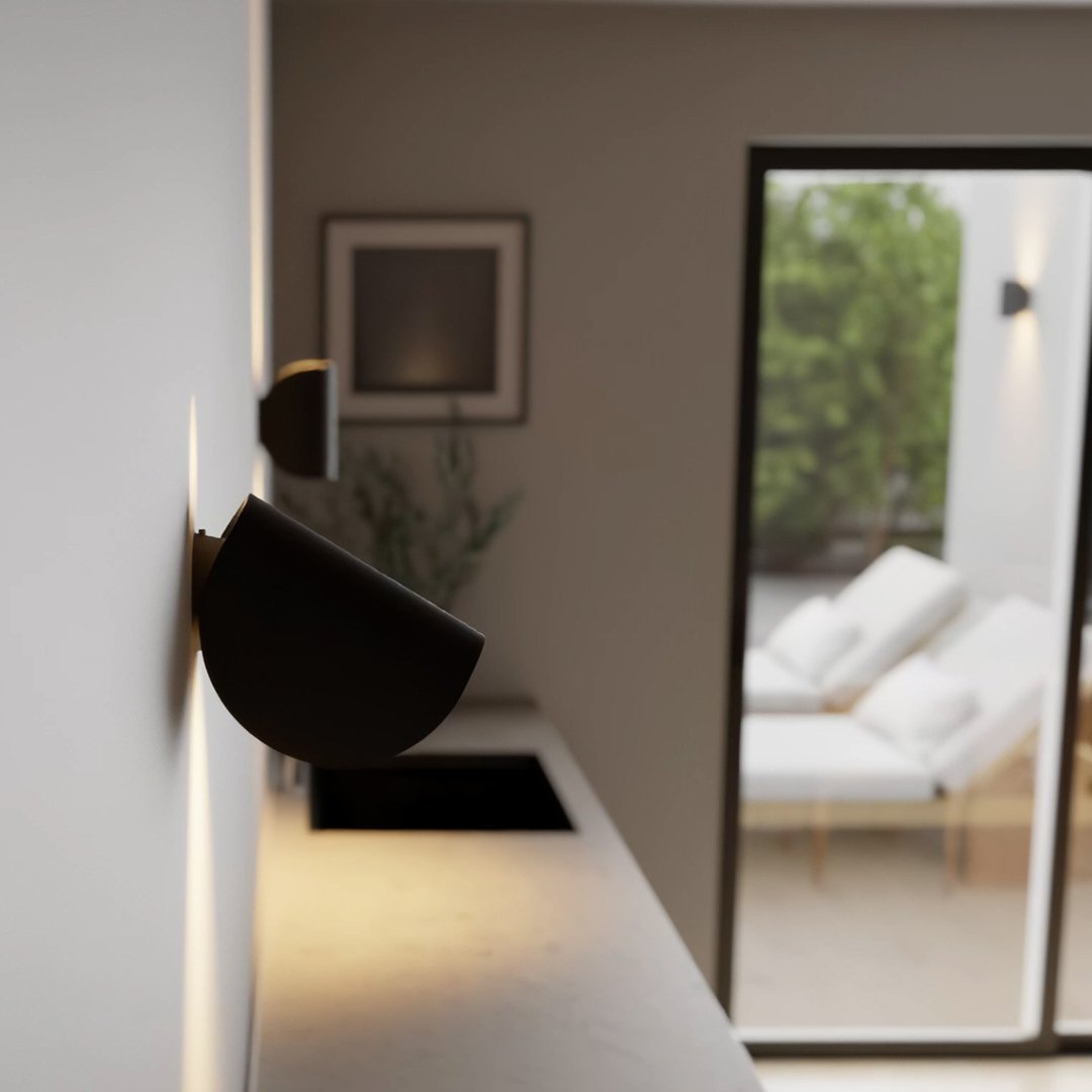 Draaibare Wandlamp met LED Verlichting – Energiezuinige Aluminium Lamp in Zwart 6