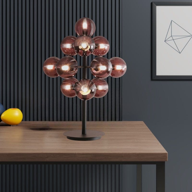 Druif Tafellamp van Metaal en Glas – Elegante Verlichting met Uniek Ontwerp 0