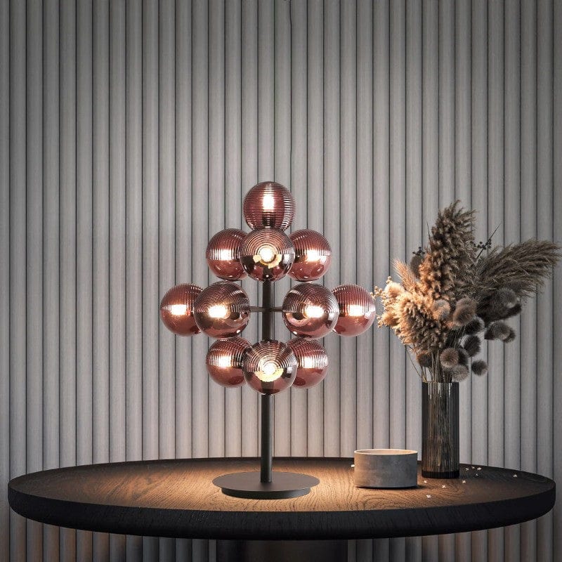 Druif Tafellamp van Metaal en Glas – Elegante Verlichting met Uniek Ontwerp 3