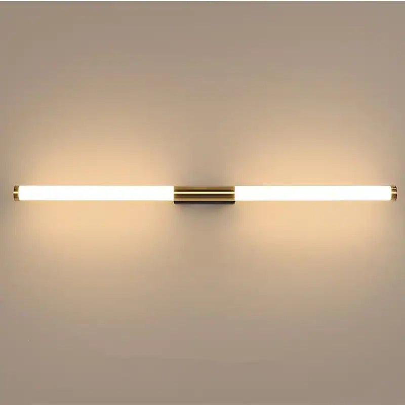 Eenvoudige Moderne Lineaire LED Wandlamp in Wit-Goud – Stijlvolle Verlichting voor Slaapkamer en Woonkamer 0