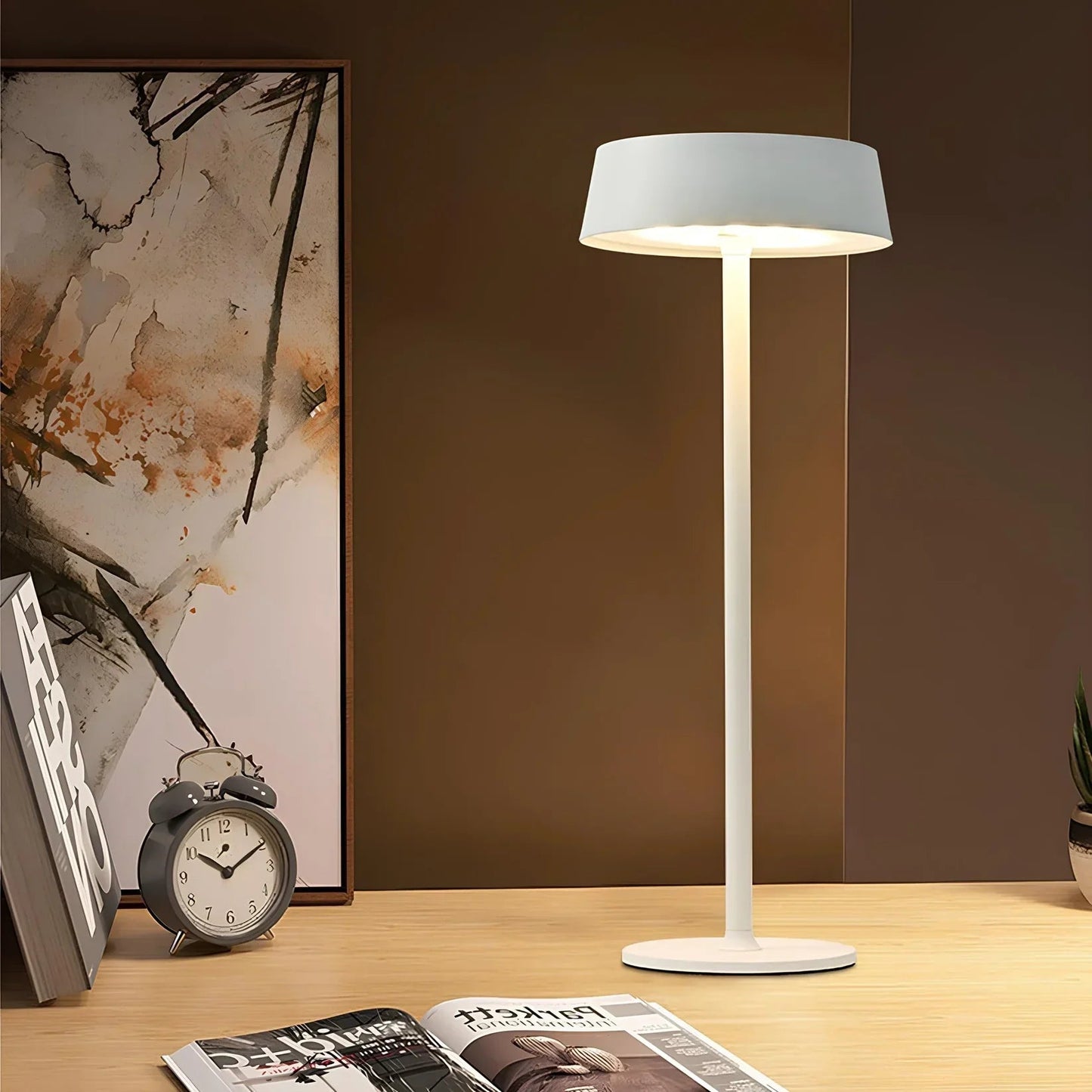 Elegante Draadloze Tafellamp met Dimbare Verlichting en Oplaadbare Batterij – Modern Design 2