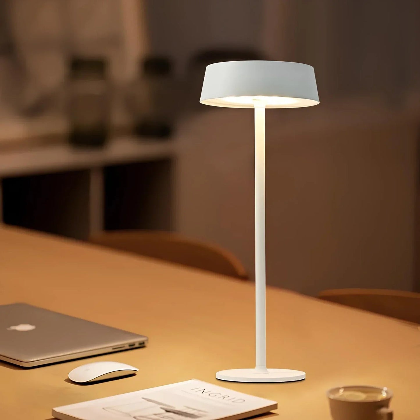 Elegante Draadloze Tafellamp met Dimbare Verlichting en Oplaadbare Batterij – Modern Design 8