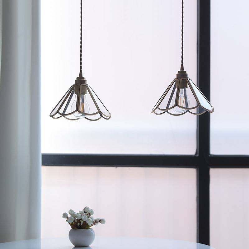 Elegante Glazen Hanglamp met Stoffen Snoer voor Eettafel en Woonkamer – Modern en Klassiek Interieur 6