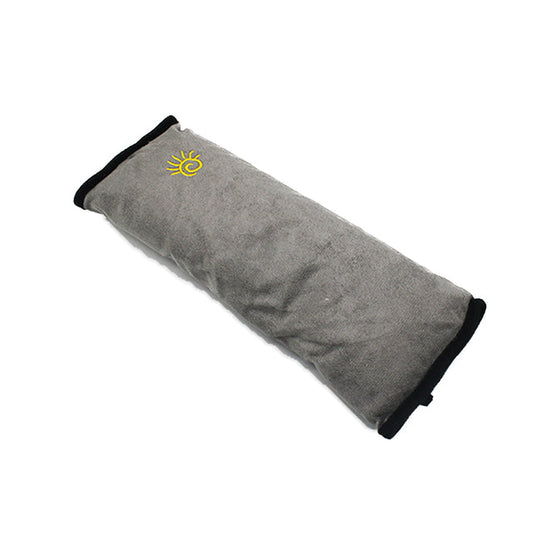 Ergonomisch Auto Kussen voor Kinderen met Neksteun en Gordelbevestiging – Grijs Polyester, 30 x 20 x 10 cm 1