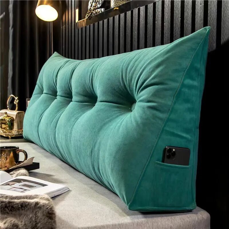 Ergonomisch Wigkussen voor Bed met Ondersteuning en Zijvak – Optimaal Comfort voor Rug en Nek, Verkrijgbaar in Meerdere Maten 4