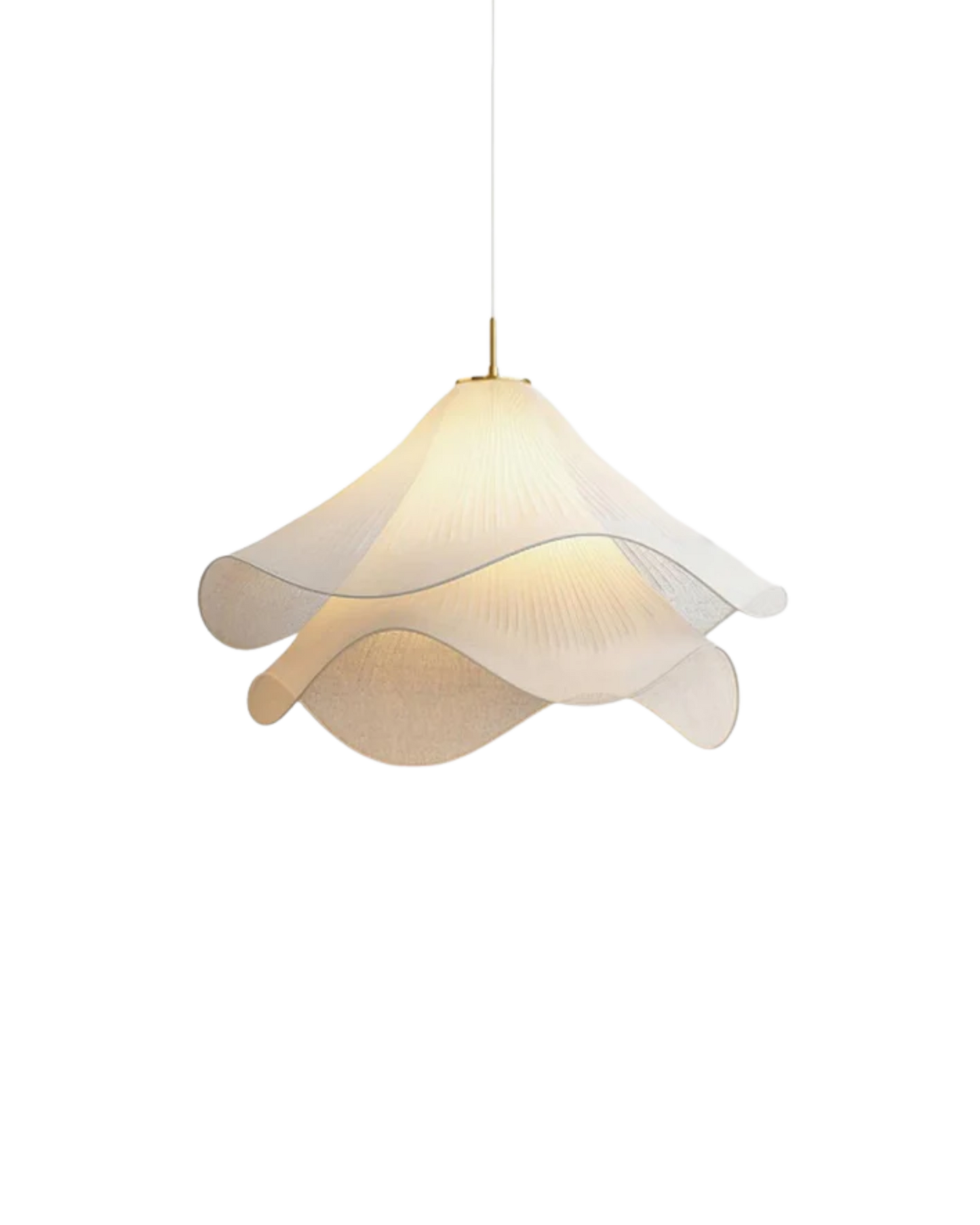 Etherische Bloem Hanglamp met Goudkleurige Details – Uniek Design voor Eettafel, Woonkamer of Slaapkamer Verlichting 0