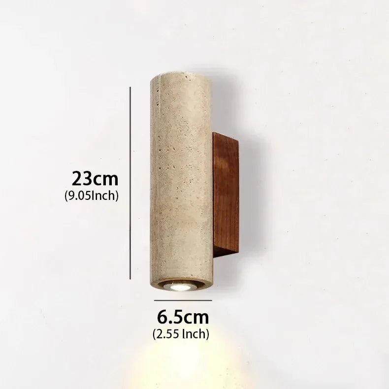 Geel Marmeren Wandlamp met LED – Wabi Sabi Stijl voor Slaapkamer en Woonkamer 8