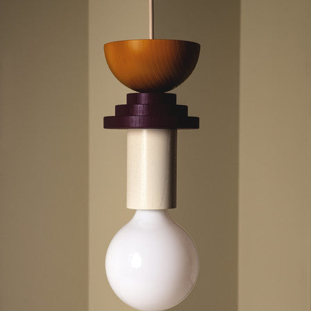 Gekleurde Houten Blokken Hanglamp voor Woonkamer of Eetkamer – Verstelbaar Snoer, Modern Industrieel Ontwerp 12