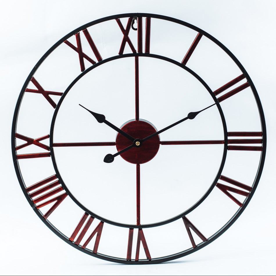 Grote IJzeren Retro Wandklok – Industrieel Design 60 cm voor Tijdloos Interieur 1
