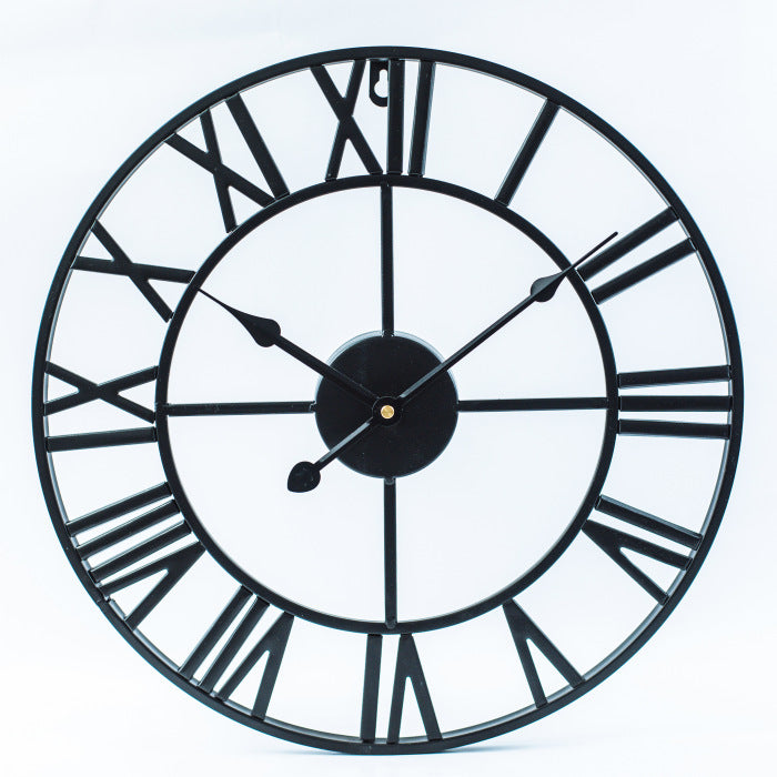 Grote IJzeren Retro Wandklok – Industrieel Design 60 cm voor Tijdloos Interieur 2