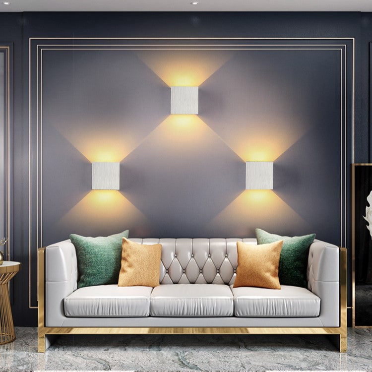 Moderne Wandlamp met Verstelbare Lichtkleur – Aluminium en Acryl Muurlamp voor Binnengebruik