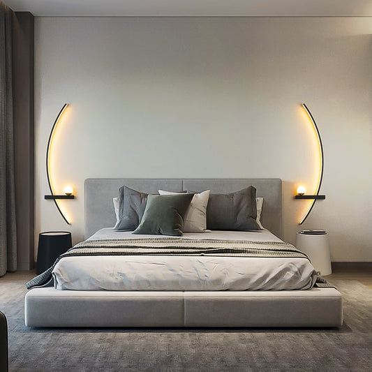 Halve Maan Wandlamp – Eigentijdse LED Verlichting voor Moderne Interieurs 1