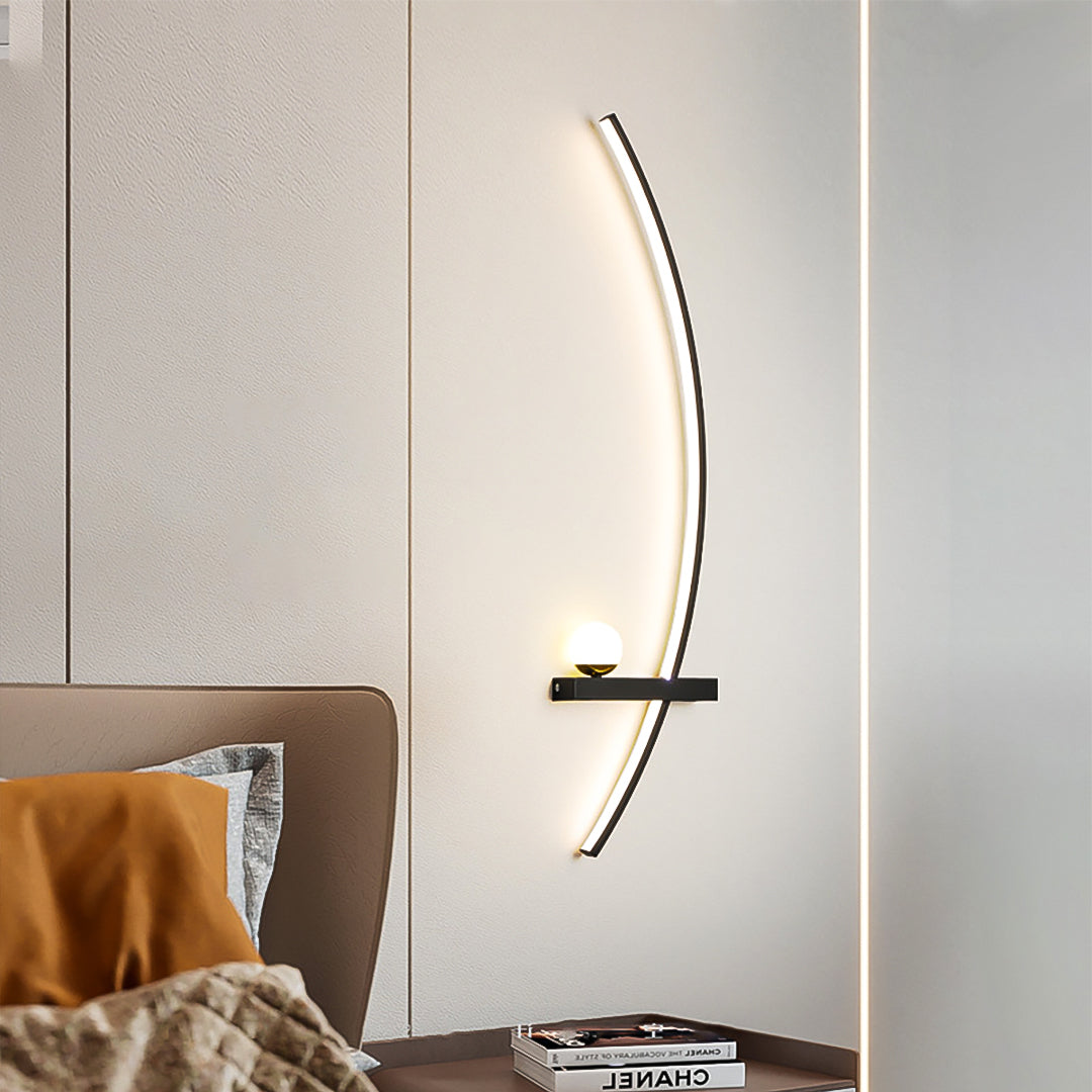 Halve Maan Wandlamp – Eigentijdse LED Verlichting voor Moderne Interieurs 4