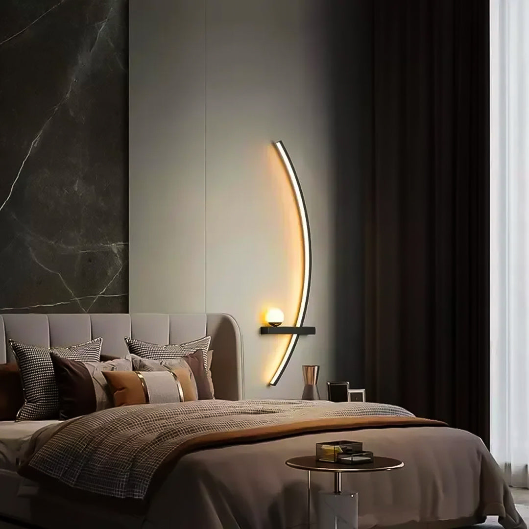 Halve Maan Wandlamp – Eigentijdse LED Verlichting voor Moderne Interieurs 6