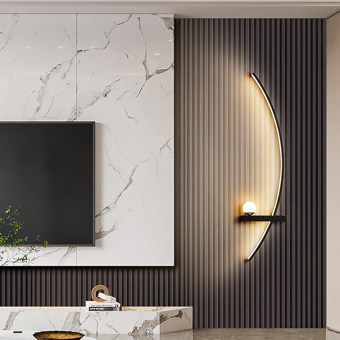 Halve Maan Wandlamp – Eigentijdse LED Verlichting voor Moderne Interieurs 7
