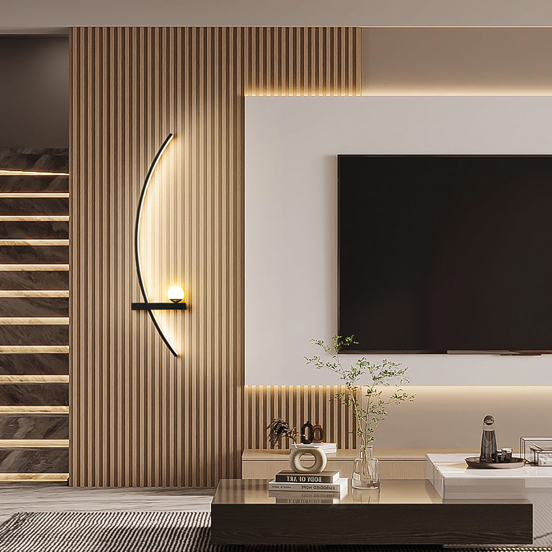 Halve Maan Wandlamp – Eigentijdse LED Verlichting voor Moderne Interieurs 8