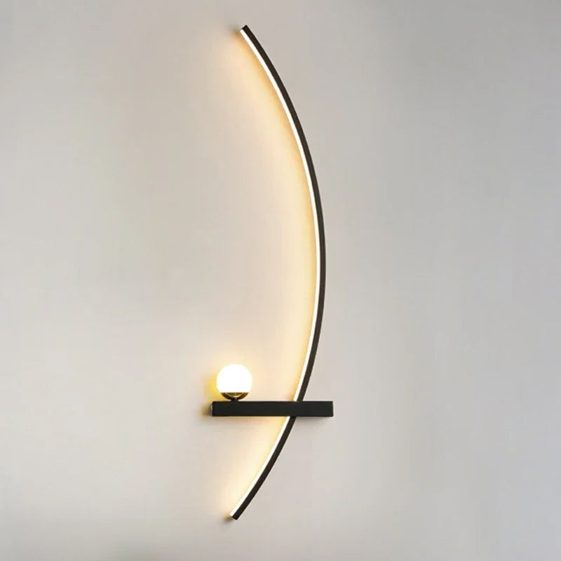 Halve Maan Wandlamp – Eigentijdse LED Verlichting voor Moderne Interieurs 9