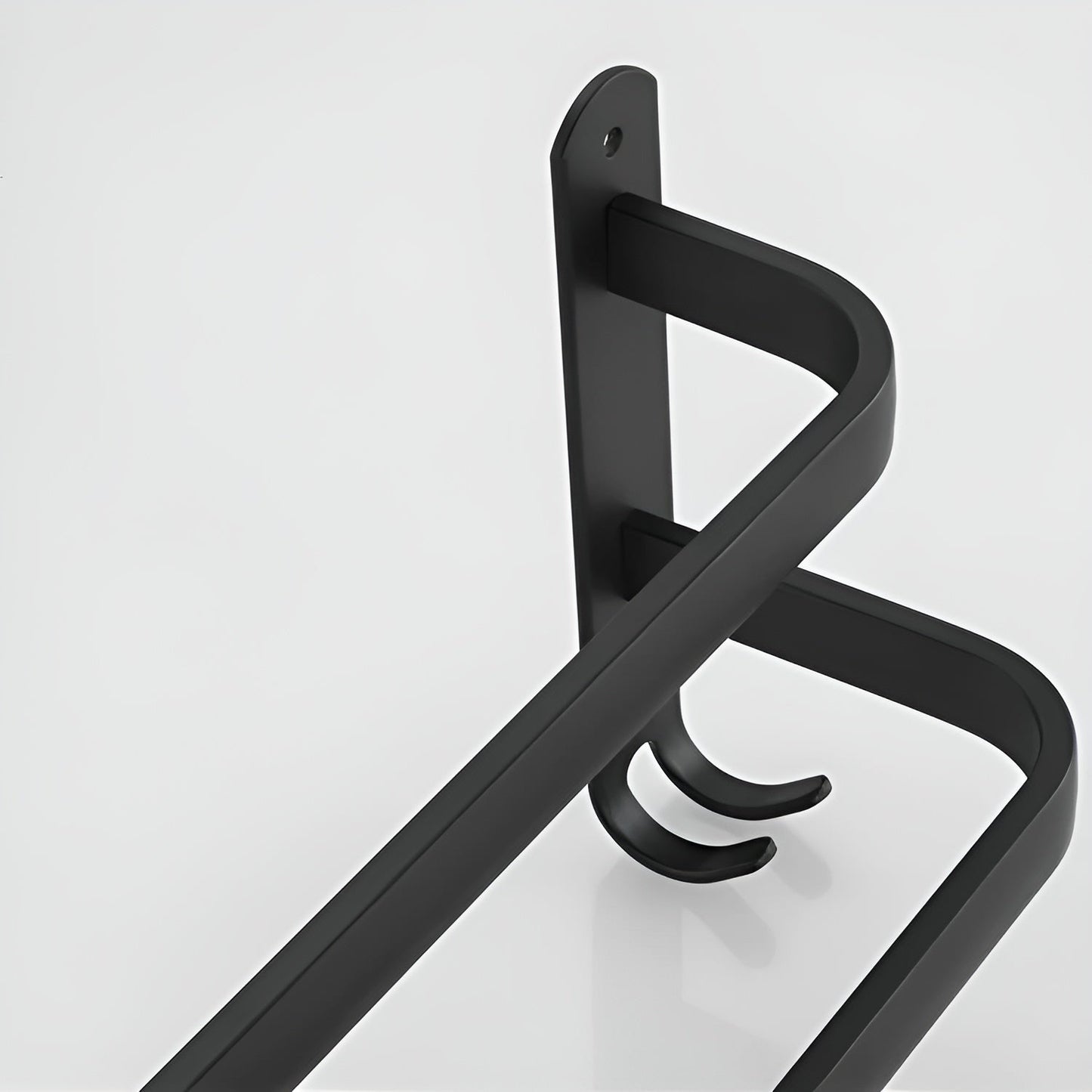 Handdoekhouder Wandmontage 3-laags van Aluminium – Zwart, Ruimtebesparend Ontwerp 4