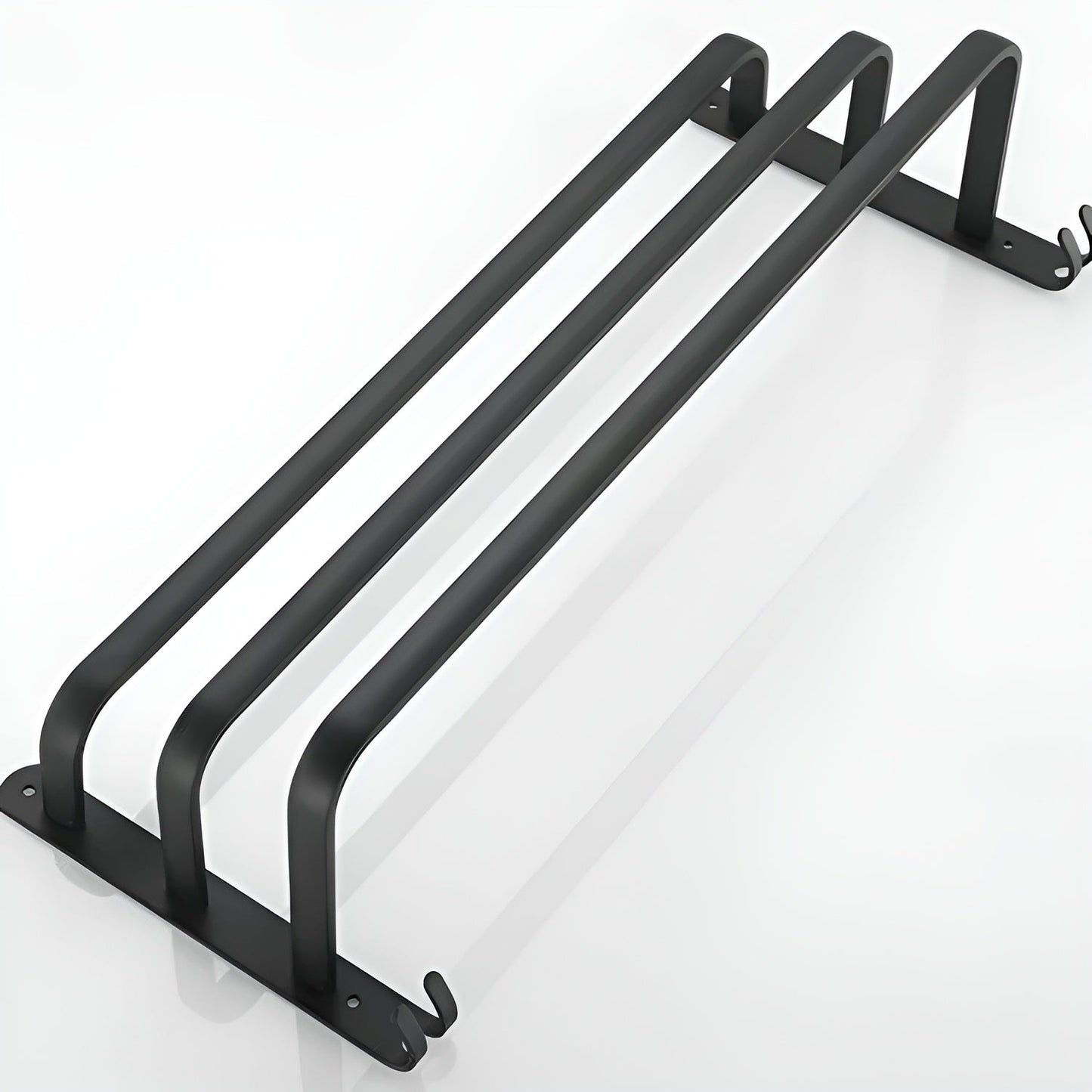 Handdoekhouder Wandmontage 3-laags van Aluminium – Zwart, Ruimtebesparend Ontwerp 5