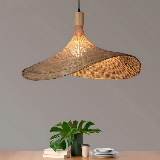 Handgemaakte Rotan Hanglamp met Verstelbare Hoogte – Boho Chic Woonkamer en Eettafel Verlichting 1