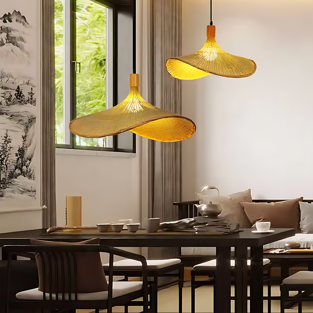Handgemaakte Rotan Hanglamp met Verstelbare Hoogte – Boho Chic Woonkamer en Eettafel Verlichting 3