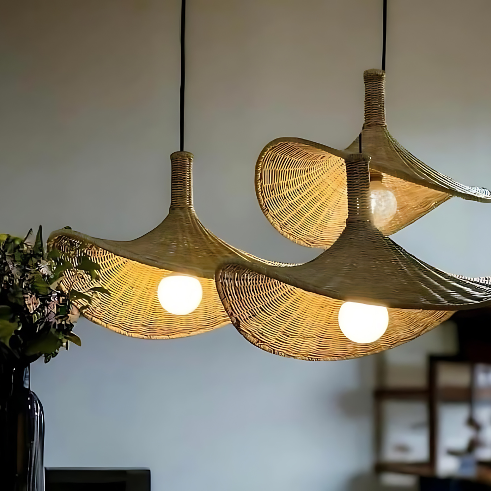 Handgemaakte Rotan Hanglamp met Verstelbare Hoogte – Boho Chic Woonkamer en Eettafel Verlichting 4
