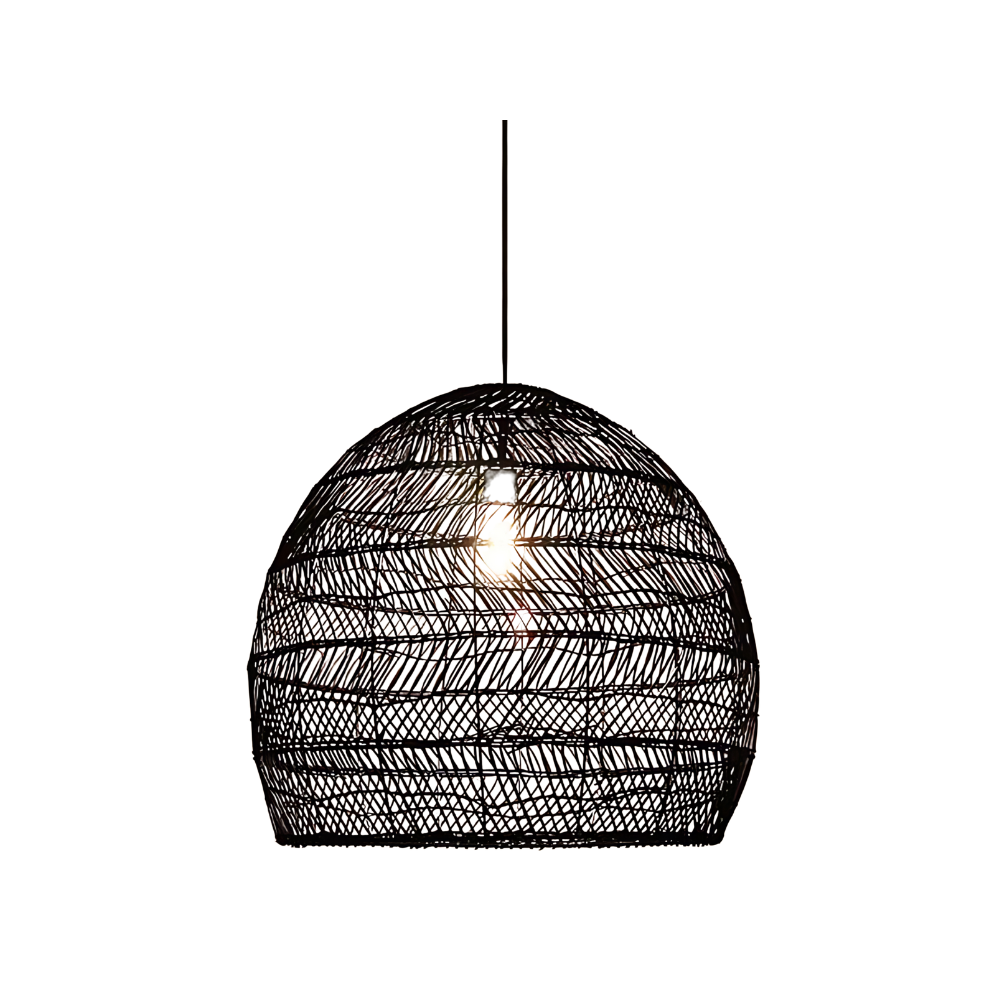 Handgemaakte Rotan Hanglamp voor Eettafel – Boho Stijl Woonkamer Lamp met Warme Verlichting 0