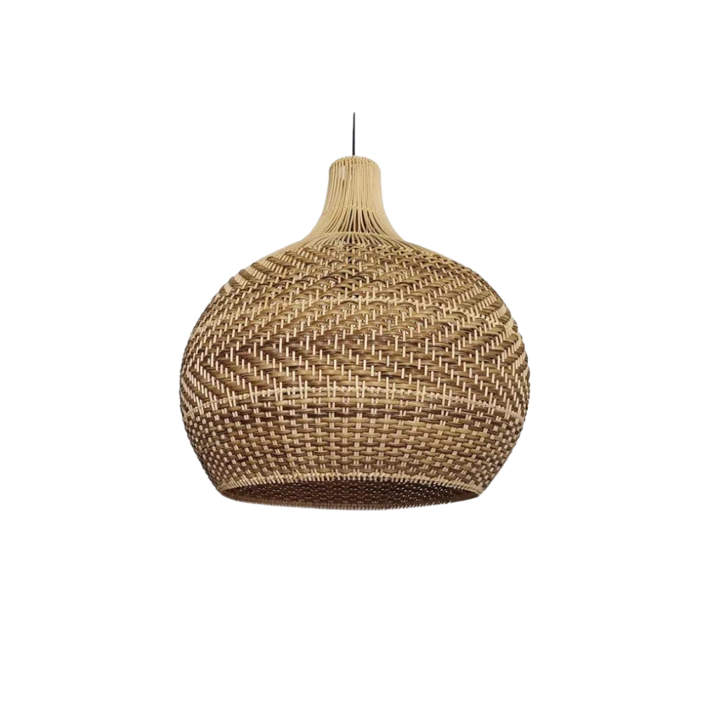 Handgeweven Rieten Hanglamp voor Woonkamer – Bohemian Stijl, 30cm Hoog, Natuurlijk Riet, Duurzaam en Eenvoudig te Installeren 0