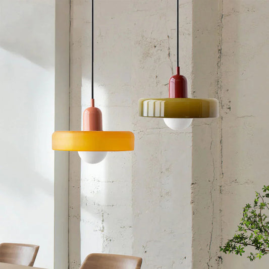 Hangende Plafondlamp in Scandinavische Stijl met Verstelbare Hoogte – Glas en Minimalistisch Ontwerp 1