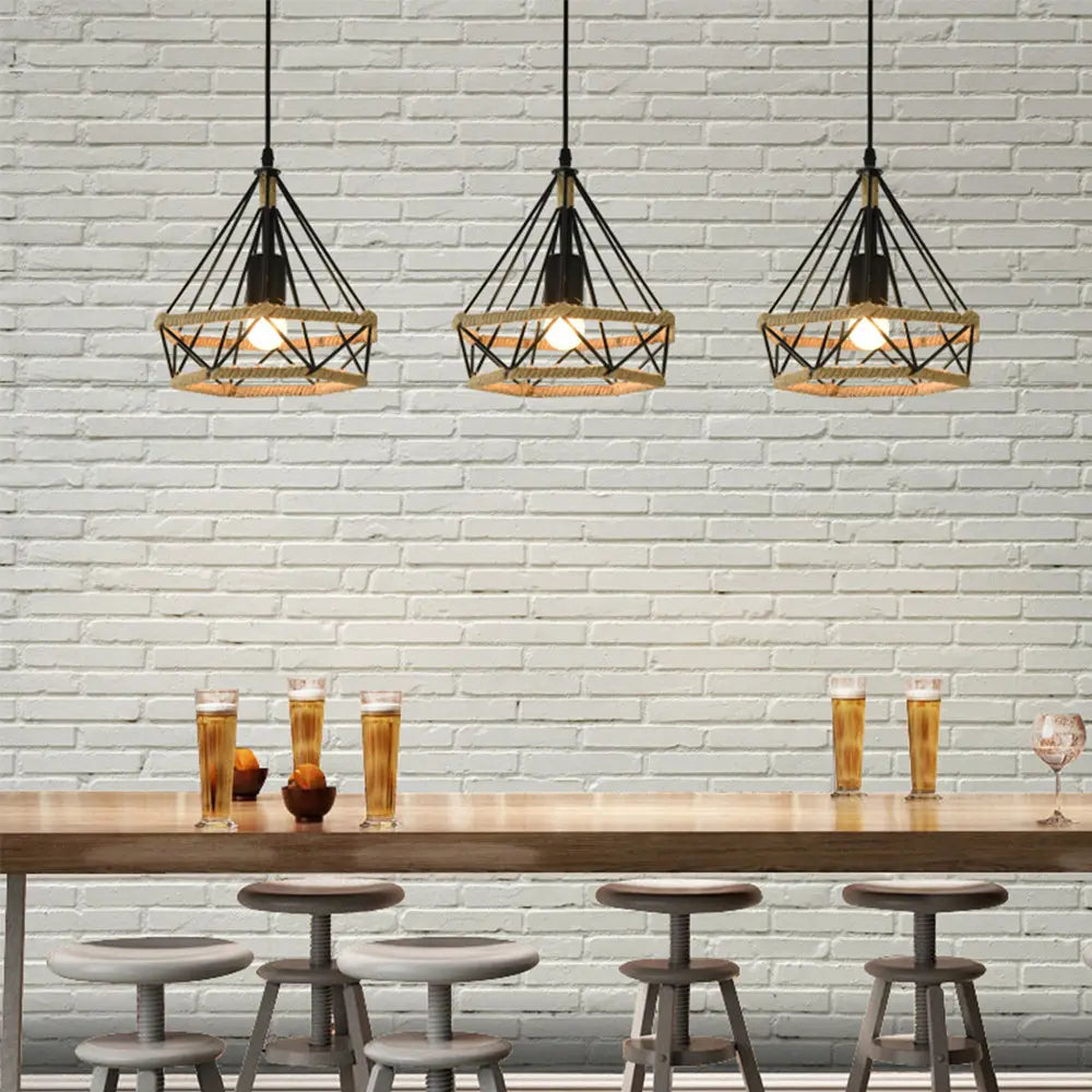 Hanglamp met Touw Kooi – Stijlvolle Verlichting voor Elk Interieur 2