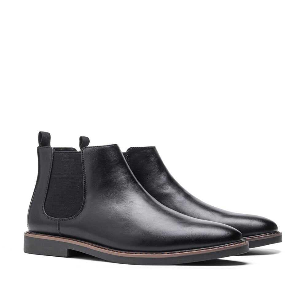 Heren Chelsea Laarzen met Elastische Zijpanelen – Comfortabele en Stijlvolle Boots voor Casual en Formele Gelegenheden 9
