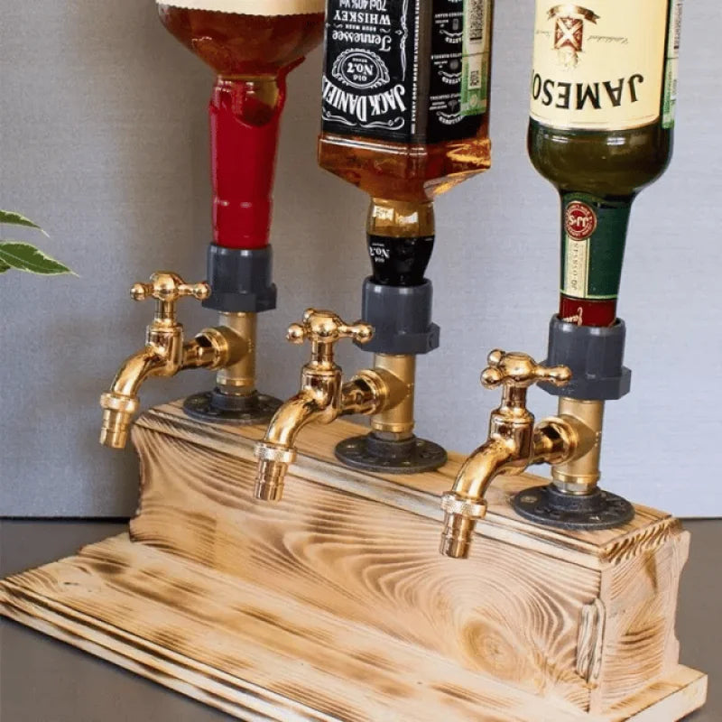 Houten Drankdispenser met Gebruiksvriendelijke Kraan - 5 Liter Capaciteit voor Feesten en Dinners 1