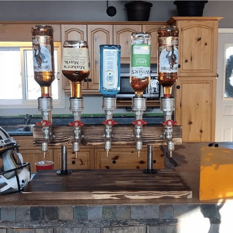 Houten Drankdispenser met Gebruiksvriendelijke Kraan - 5 Liter Capaciteit voor Feesten en Dinners 4