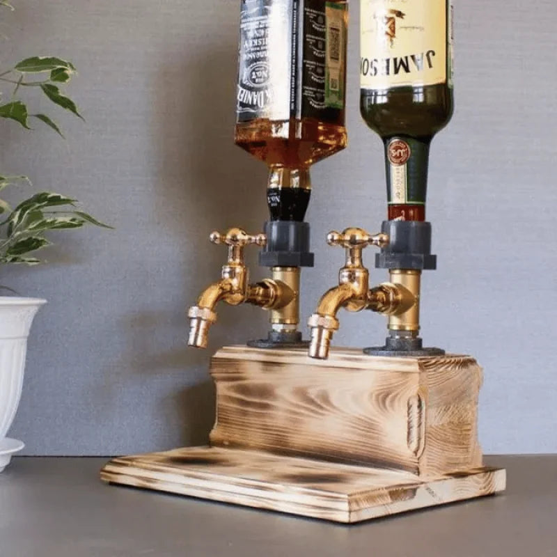 Houten Drankdispenser met Gebruiksvriendelijke Kraan - 5 Liter Capaciteit voor Feesten en Dinners 5