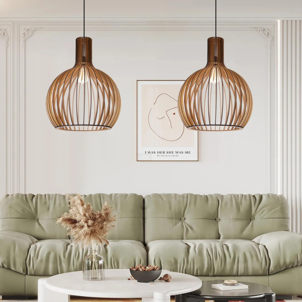 Houten Hanglamp Céleste – Elegante Verlichting voor Elke Ruimte 1