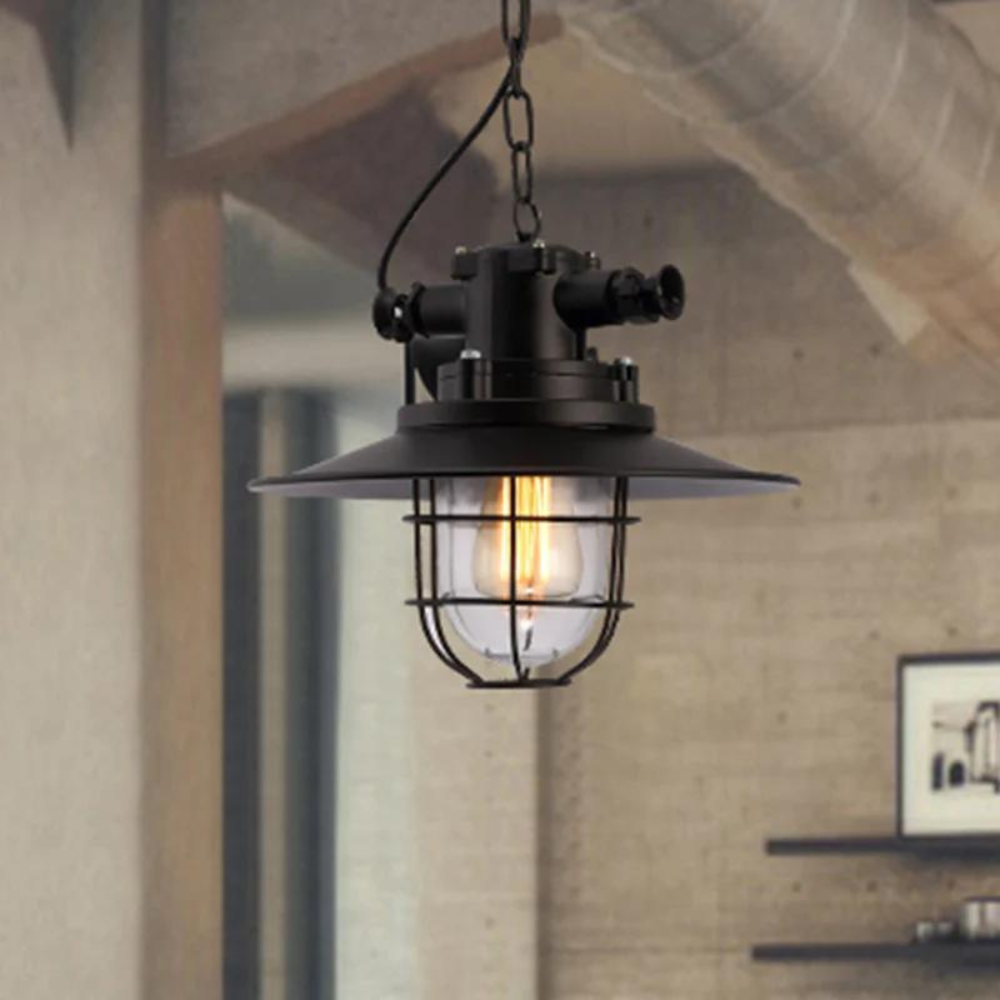 Industriele Hanglamp Zwart van Ijzer met Verstelbare Hoogte voor Eettafel en Woonkamer 6