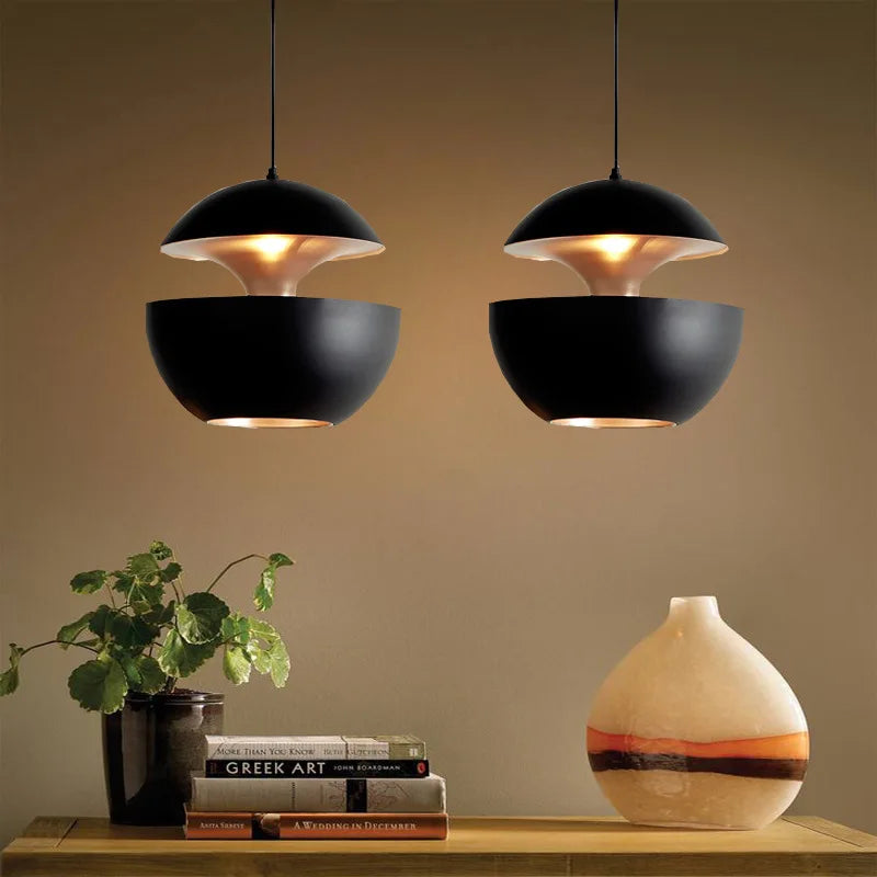 Industriële Hanglamp met Gouden Accent – Zwart of Wit 6