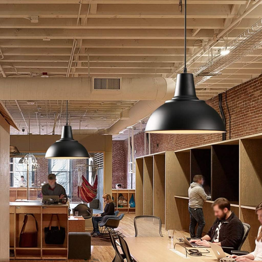 Industriële Tafellamp Zwart met Verstelbare Arm en Uniek Semi-Cirkel Ontwerp - Metaal 50 cm Hoog 1