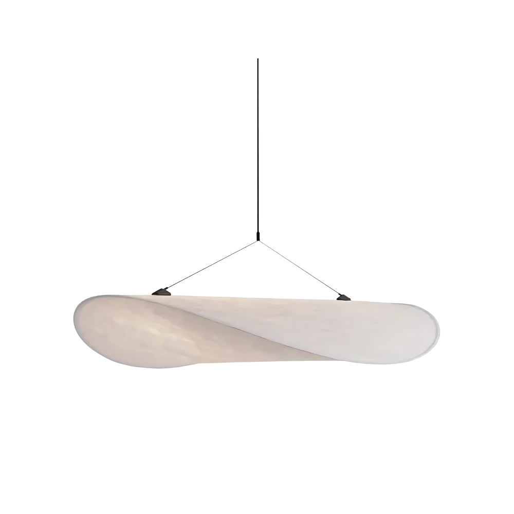 Japandi Hanglamp van Hoogwaardige Zijde – Elegante Verlichting voor Woonkamer of Eettafel, Verstelbare Hoogte 0