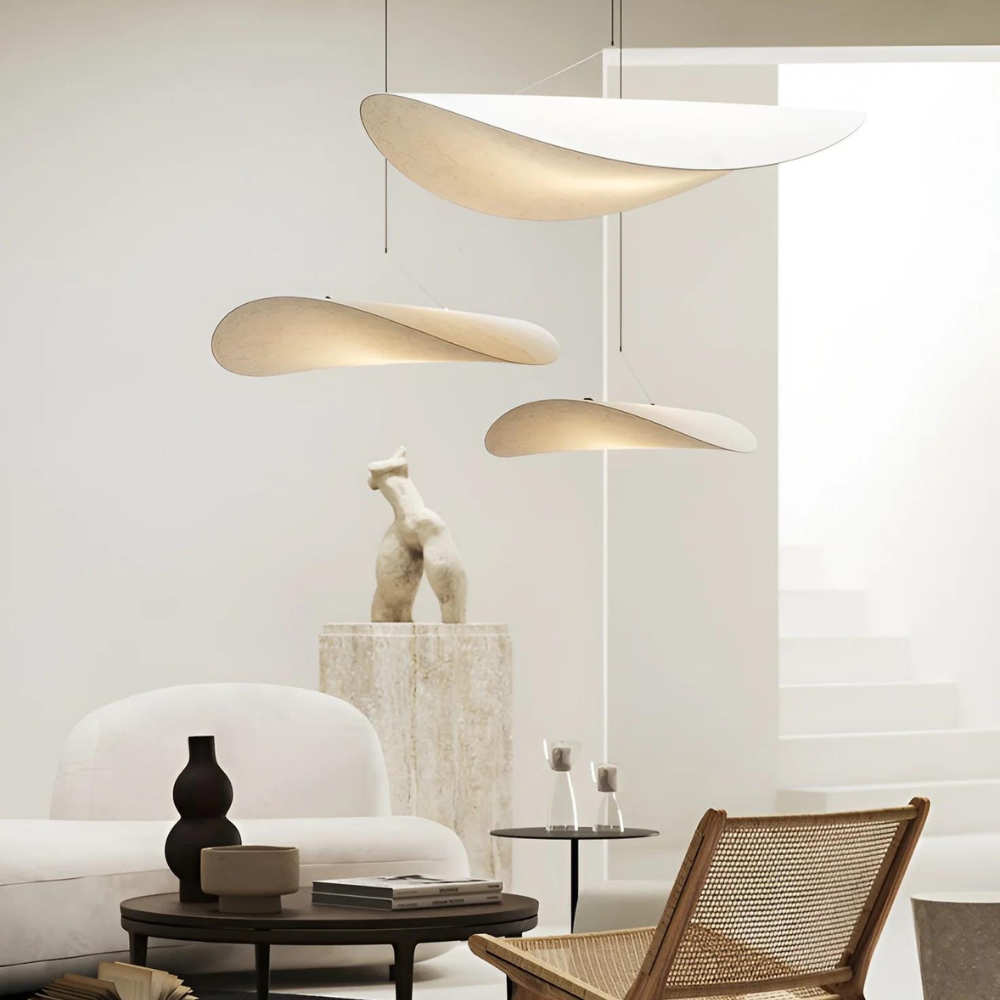 Japandi Hanglamp van Hoogwaardige Zijde – Elegante Verlichting voor Woonkamer of Eettafel, Verstelbare Hoogte 8