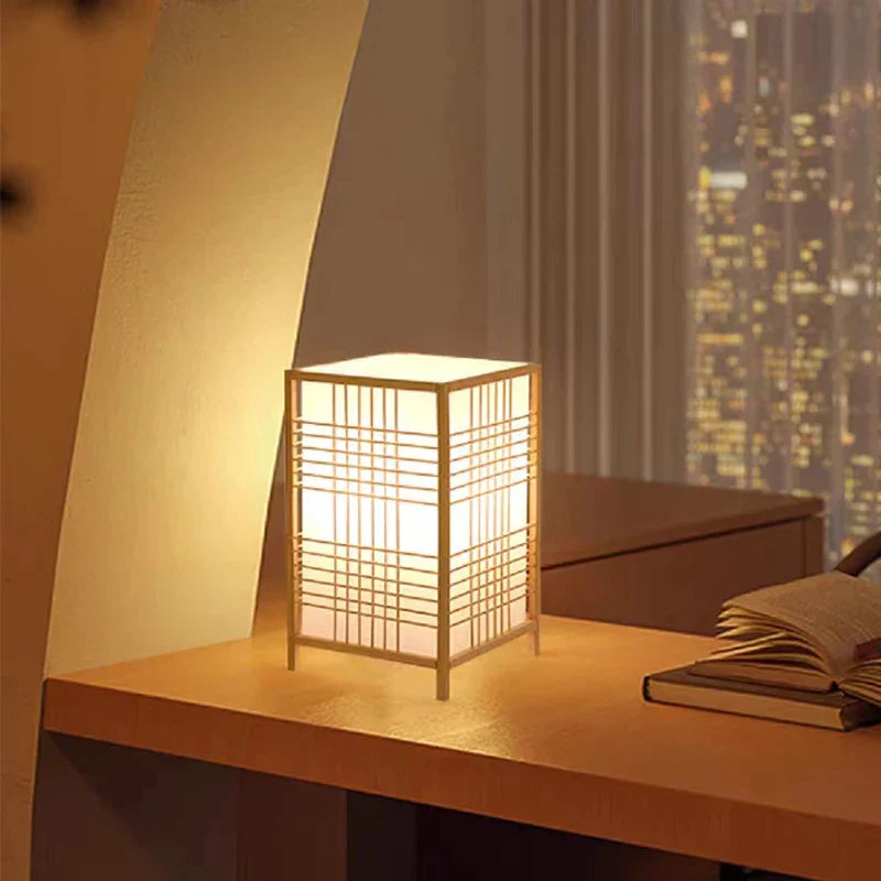 Japanse Hanglamp van Bamboe en Hout – Zen Woonkamer Lamp voor Serene Sfeer, 60 cm Hoog, Natuurlijk Ontwerp 2