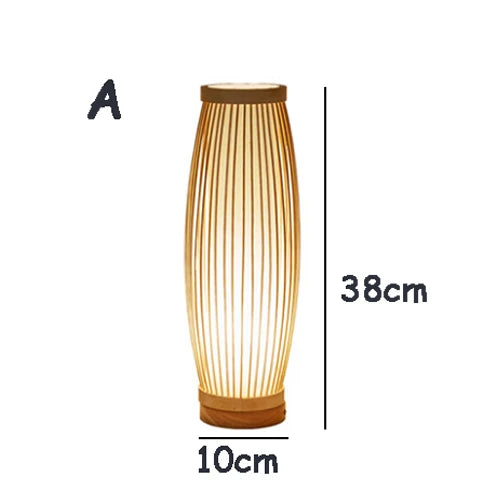 Japanse Hanglamp van Bamboe en Hout – Zen Woonkamer Lamp voor Serene Sfeer, 60 cm Hoog, Natuurlijk Ontwerp 3