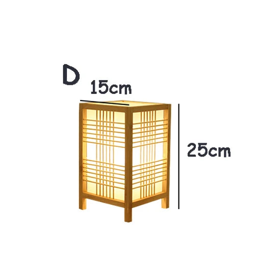 Japanse Hanglamp van Bamboe en Hout – Zen Woonkamer Lamp voor Serene Sfeer, 60 cm Hoog, Natuurlijk Ontwerp 6