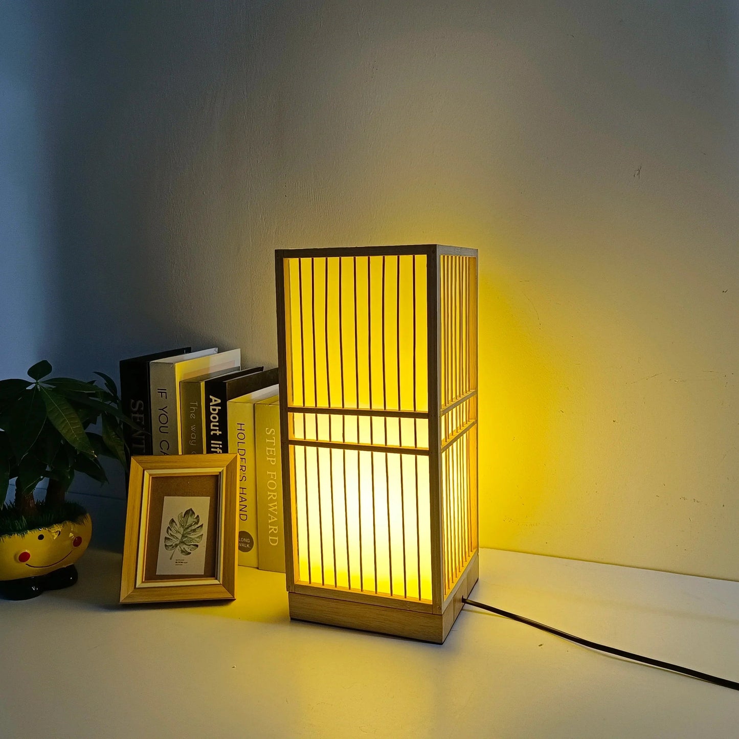 Japanse Hanglamp van Bamboe en Hout – Zen Woonkamer Lamp voor Serene Sfeer, 60 cm Hoog, Natuurlijk Ontwerp 8