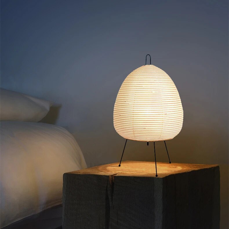 Japanse Staande Lamp van Rijstpapier met LED Verlichting – Sfeervolle Binnenlamp voor Woonkamer en Slaapkamer 1
