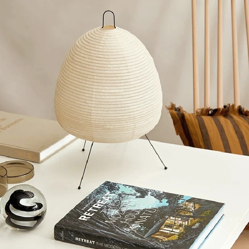 Japanse Staande Lamp van Rijstpapier met LED Verlichting – Sfeervolle Binnenlamp voor Woonkamer en Slaapkamer 2