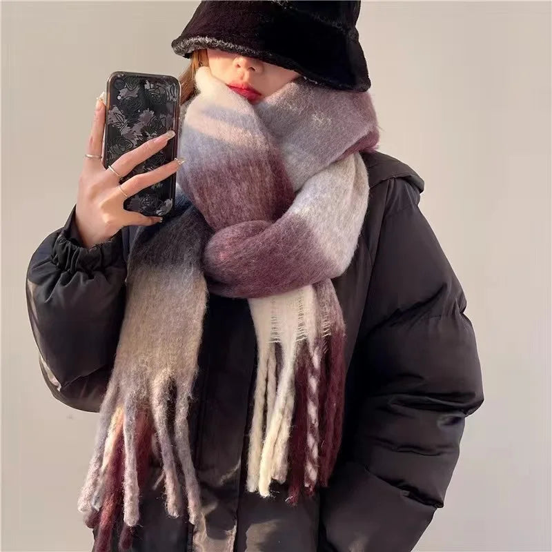 Kasjmier Sjaal Dames – Zachte Veelkleurige 100% Kasjmier Sjaal voor Warmte en Stijl 8